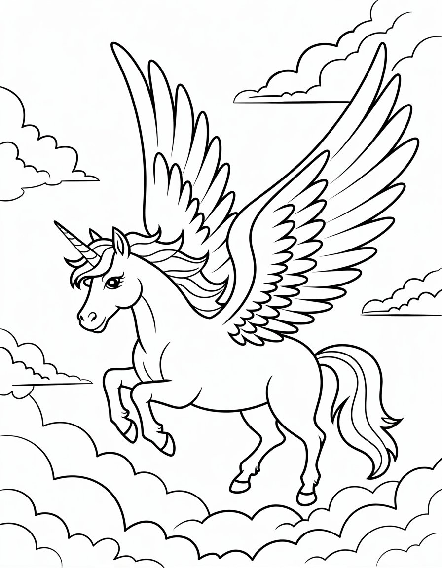 Winged Pegasus Unicorn